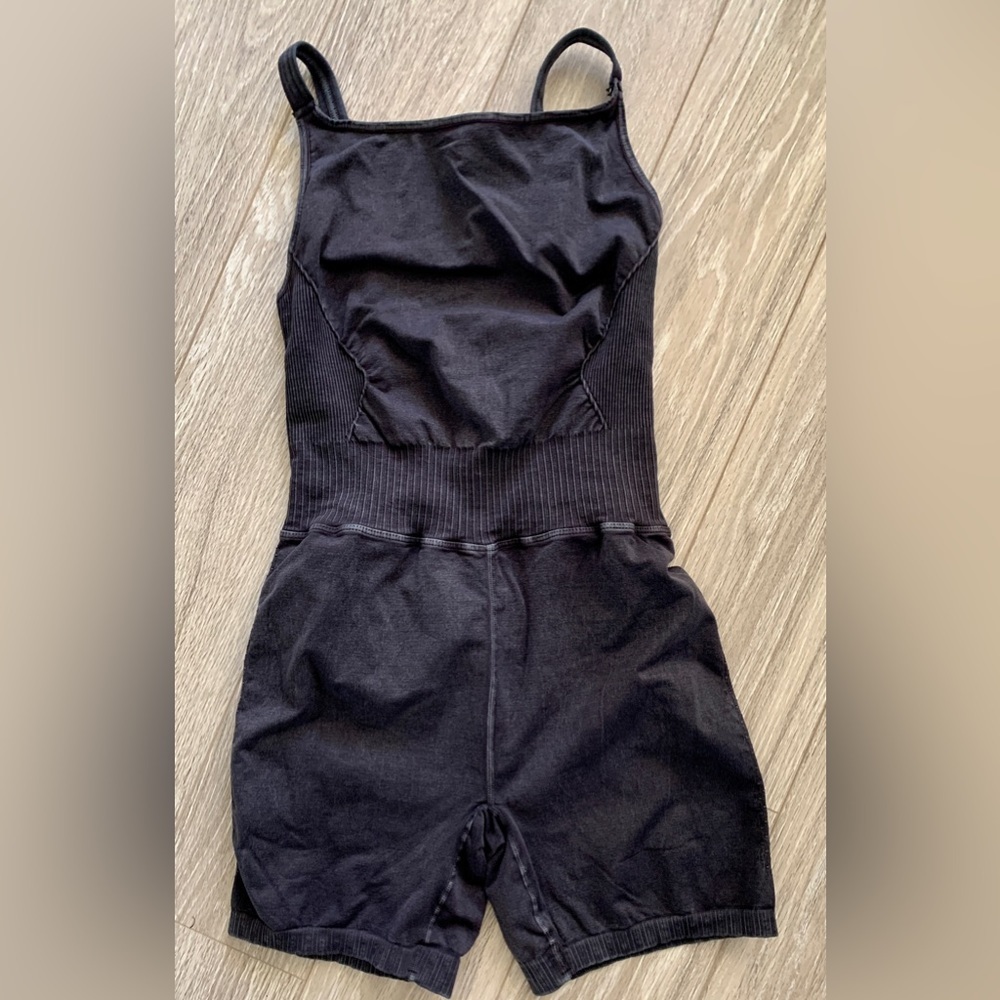 NEW Free People Good Karma High Neck Romper Onesie Black - Picture 3 of 7
